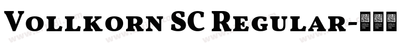 Vollkorn SC Regular字体转换